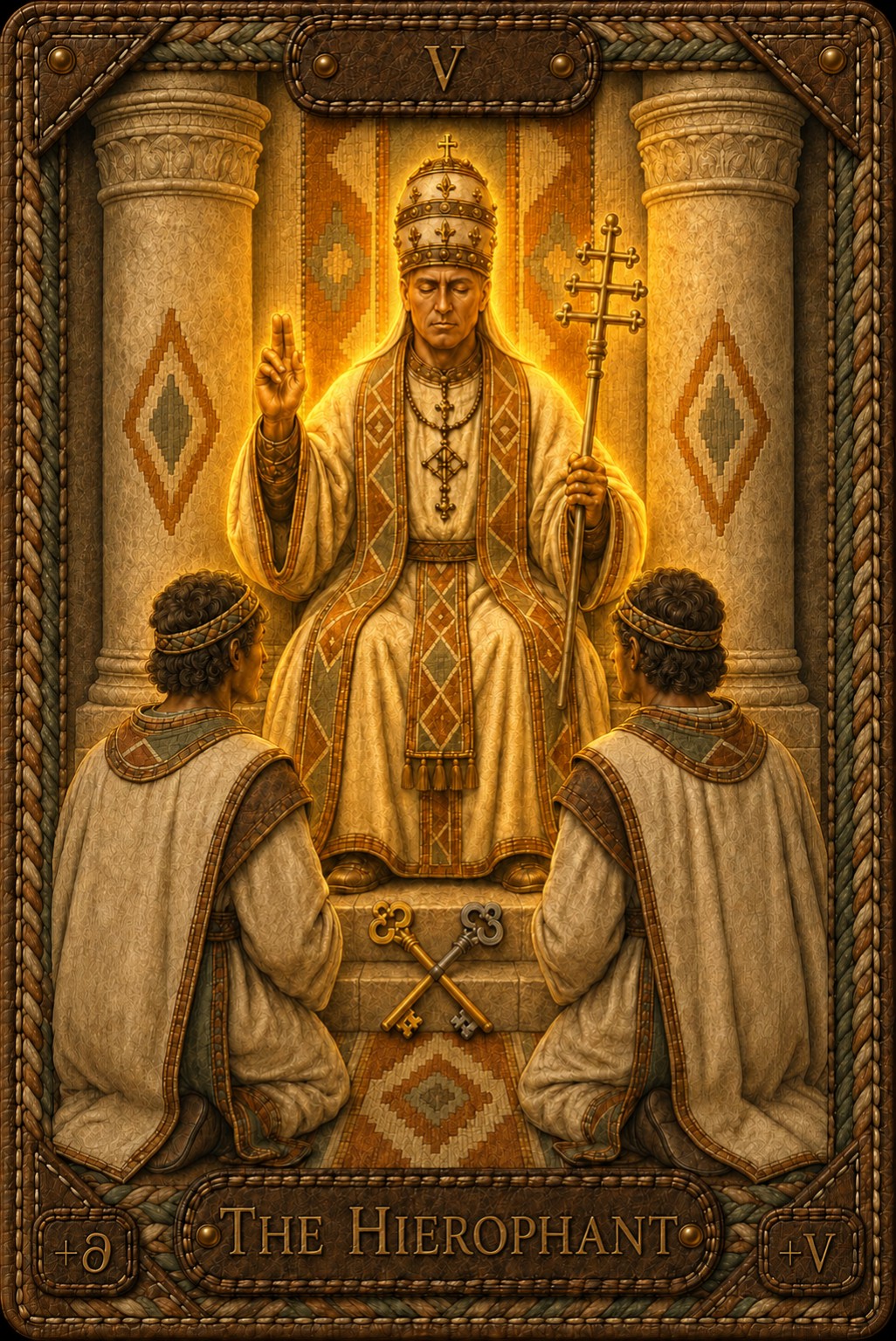 The Hierophant — a Tarot card by Pavel Medvedev