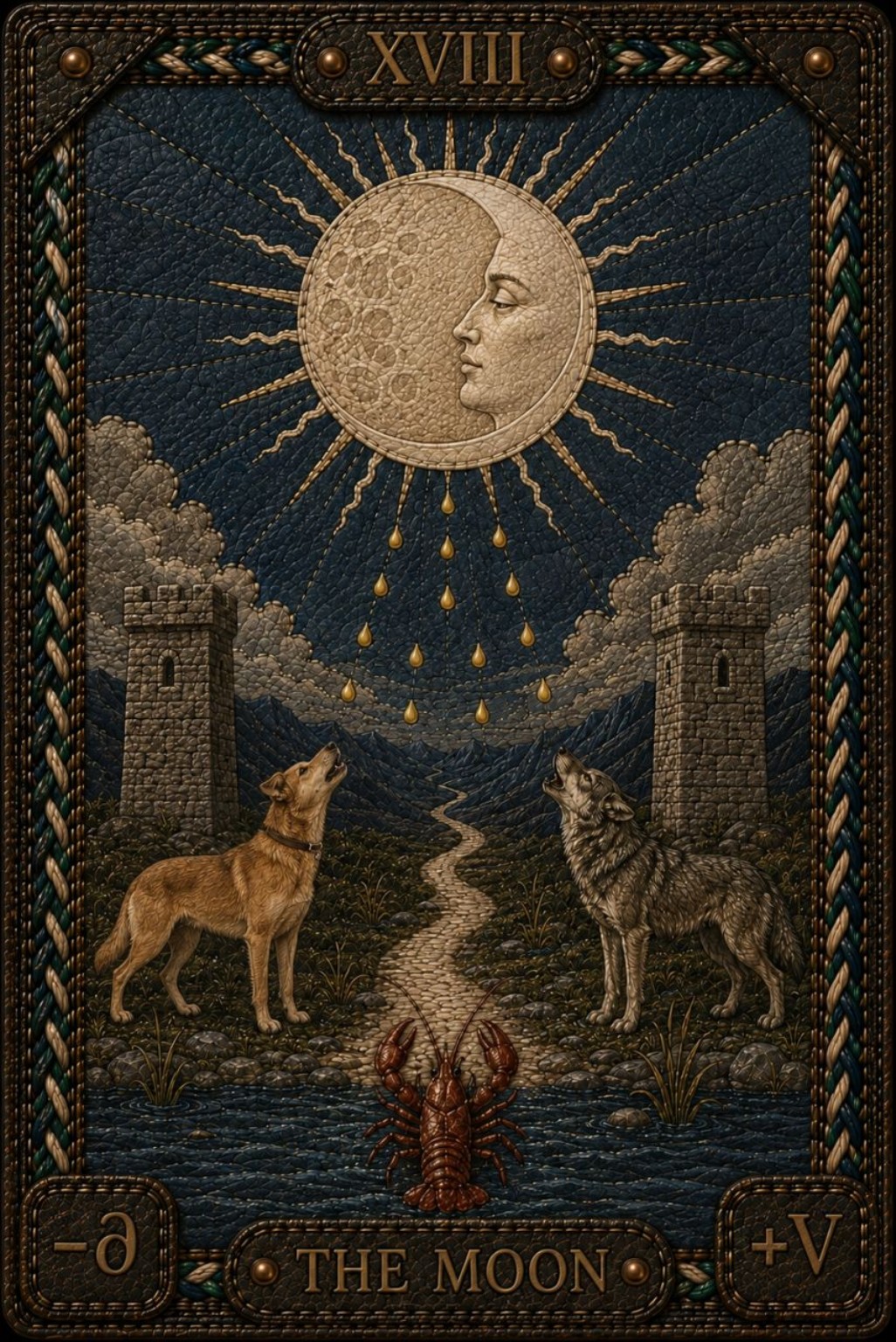 The Moon — a Tarot card by Pavel Medvedev